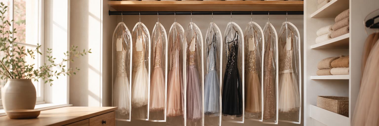 How do I store dance costumes between events