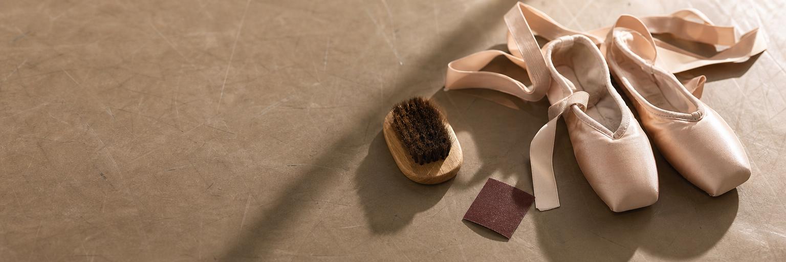 My child's ballet shoes are too slippery