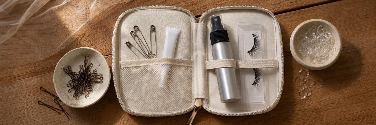 Performance makeup and hair emergency kit